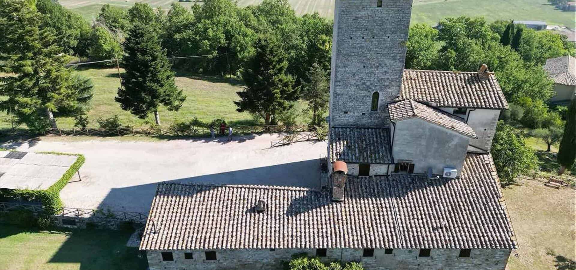 The Tower Palace villa drone