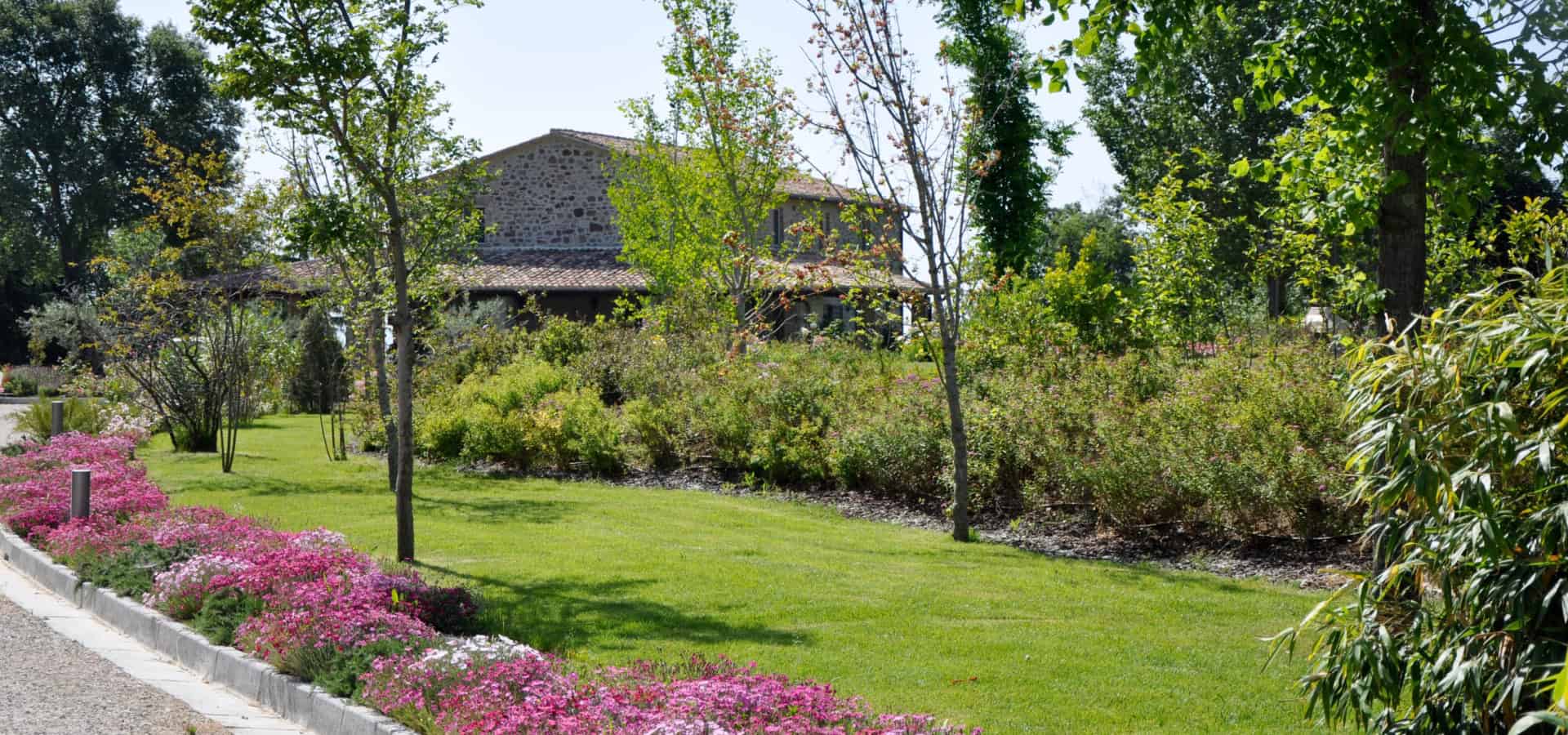 View from driveway towards Casa Bassa