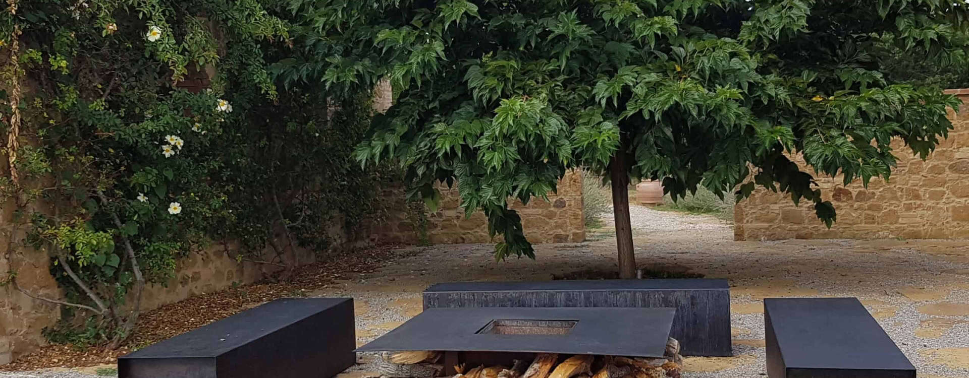 Outside fireplace